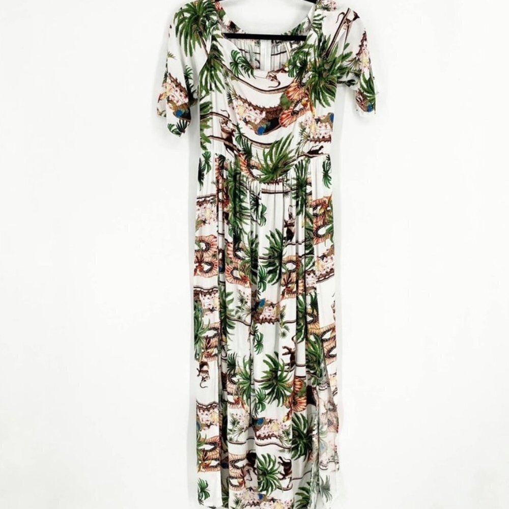 JAASE Boho Jungle Crop Top Jumpsuit Size XS NWT